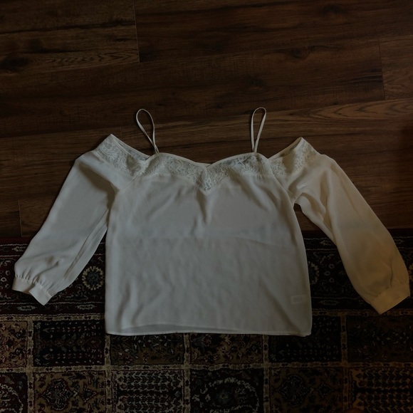 Express Tops - Express|| Off Shoulder Long Sleeve Blouse